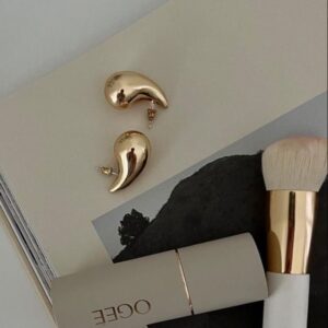 Teardrop Chunky Gold Earrings