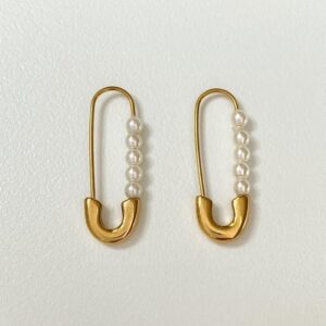Safety pin earrings