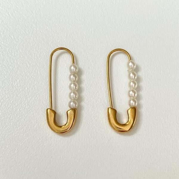 Safety pin earrings