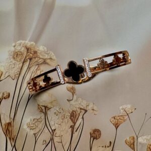 Embody Grace and Glamour clover bracelet