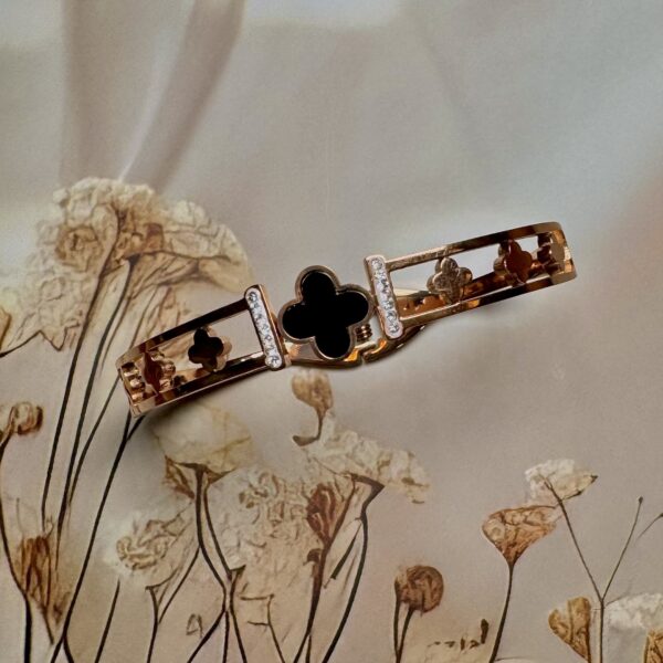 Embody Grace and Glamour clover bracelet