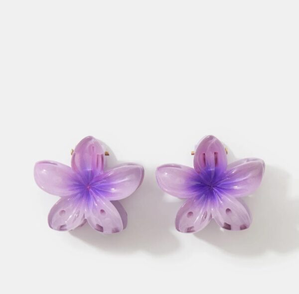2 cute dainty hair clip flower shape - Image 9