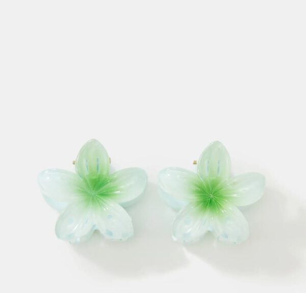 2 cute dainty hair clip flower shape - Image 8