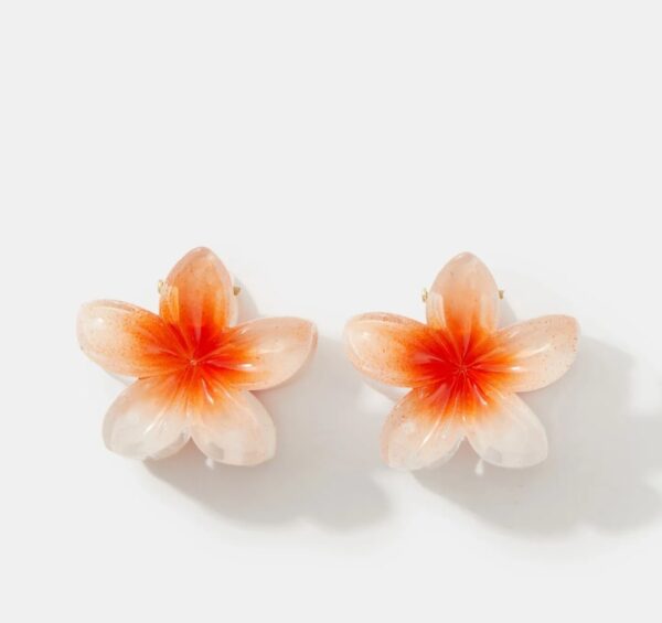 2 cute dainty hair clip flower shape - Image 6