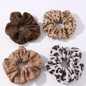 Shades of brown scrunchies