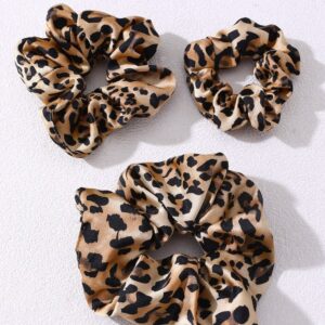 Leopard print scrunchie