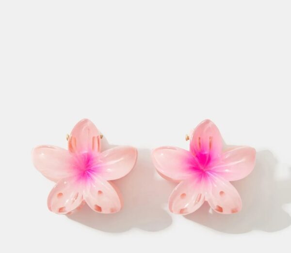 2 cute dainty hair clip flower shape - Image 12