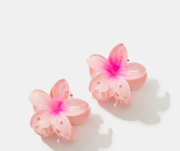 2 cute dainty hair clip flower shape - Image 11