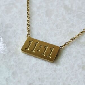 11.11 pendant gold plated