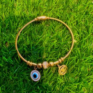 Evil eye gold bracelet