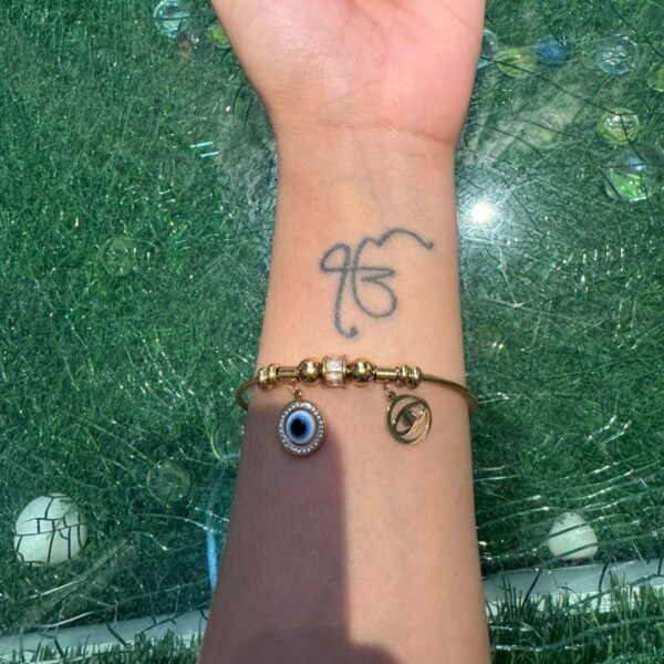 Evil eye gold bracelet - Image 2