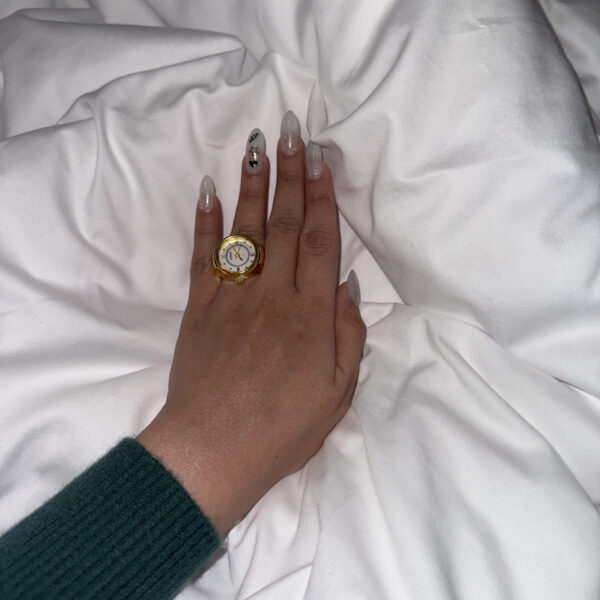 Ring watch gold - Image 2