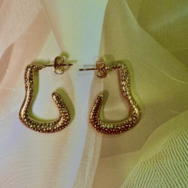 Unique gold earrings