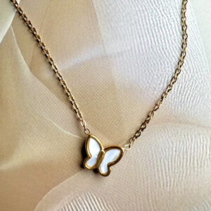 Butterfly pendant necklace