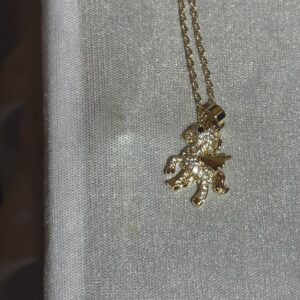 Unicorn gold plated pendant