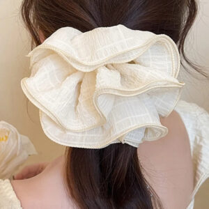 White solid hair tie