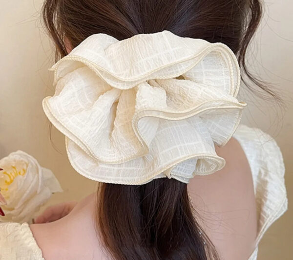 White solid hair tie