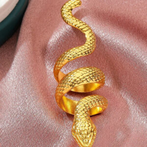 Gold snake ring