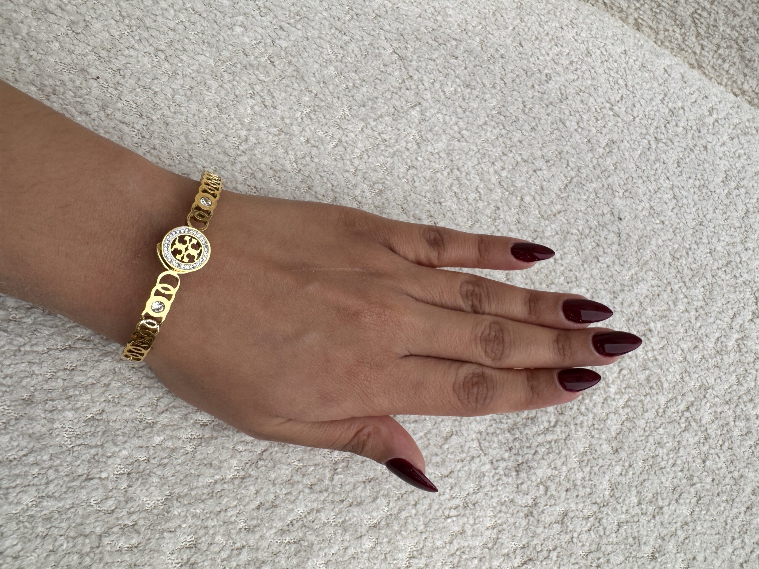 Designer inspired gold plated bracelet - Image 2