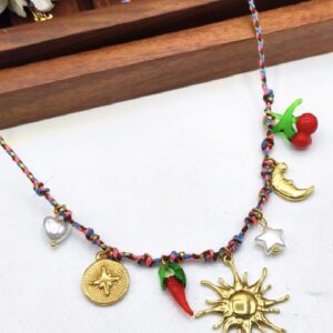 All you need charm pendant necklace ☀️ 🍒 🌶️ ⭐️